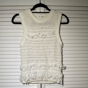 CLUB MONACO Cream Knit Top